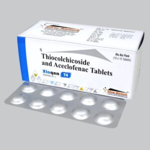 Aceclofenac 100mg + Thiocolchicoside 4mg Tab