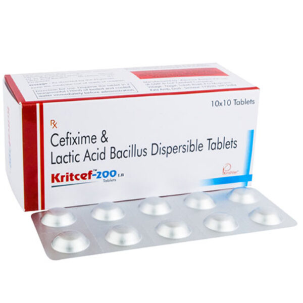 Cefixime 200mg Tab + Lactic Acid Bacillus Tab