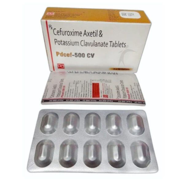 Cefuroxime Axetil 500mg + Pot.Clavulanate 125mg Tab