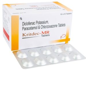 Diclofenac Potassium 50mg + Paracetamol 325mg Chlorzoxazone 250mg Tab