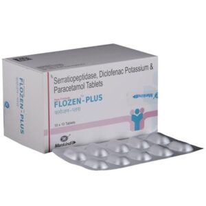 Diclofenac Potassium 50mg + Paracetamol 325mg + Serratiopeptidase 15mg Tab.