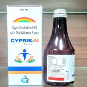 Cyproheptadine 2mg + Vitamin B1 2.5mg + Vitamin B2 2.5mg + Vitamin B6 0.75mg + D-Panthenol 2.5mg + Niacinamide 22.5mg Syrup