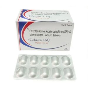 Acebrophyllin 200 mg (SR)+Montelukast 10mg + Fexofenadine 120 mg