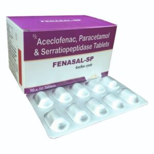 Aceclofenac 100 mg + Paracetamol 325 mg + Serratiopeptidase 15 mg