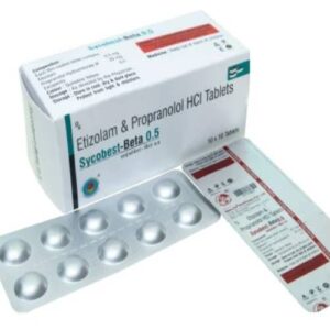 Etizolam 0.50mg + Propranolol Hydrochloride IP eq. to Propranolol 20 mg