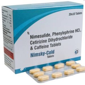 Nimesulide 100mg + Phenylephrine 10mg + Cetirizine 5mg + Caffeine 30mg