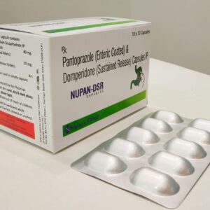 Pantoprazole 40mg+Domperidone 30mg Sustained Release Cap.