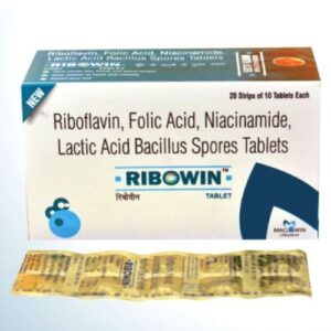 Riboflavin 10mg + Folic Acid 1.5mg + Niacinamide 100mg + Lactic Acid Bacillus Spores 60Million Tablet