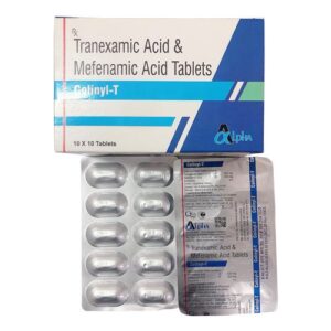 Tranexamic Acid 500mg+ Mefenamic Acid 250mg Tab.