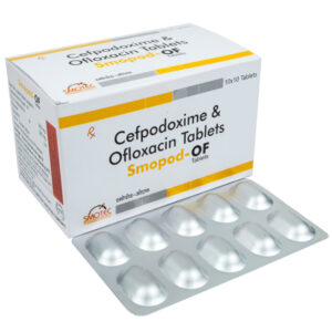 cefpodoxime 200mg + ofloxacin 200mg